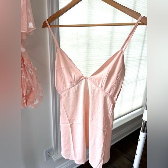 For Love And Lemons Shari Lace Mini Pale Pink Size Small NWT - Picture 13 of 14